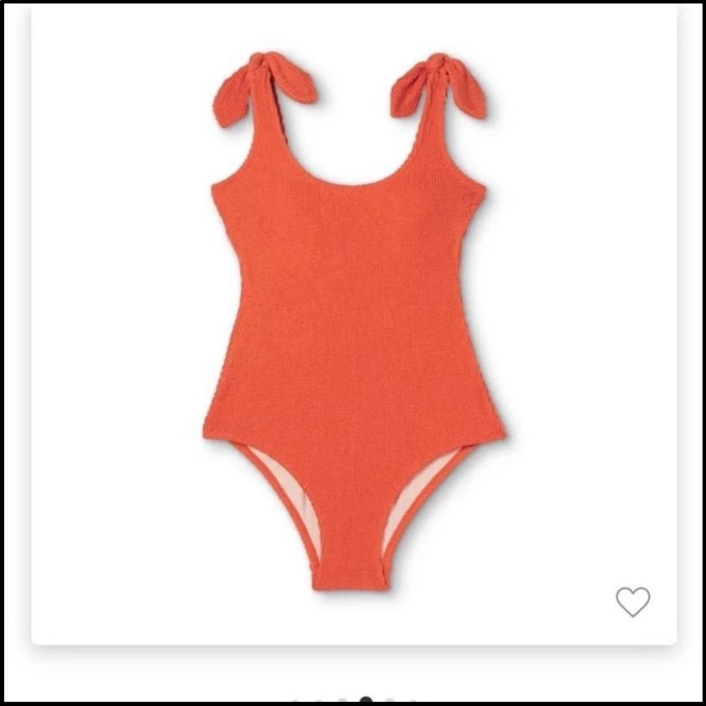Rust Color One Piece Bathing Suit - Picture 2 of 5